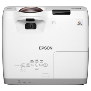 Projector Epson EB-530; ShortThrow, LCD, XGA, 3200Lum, 16000:1, LAN, 16W, White