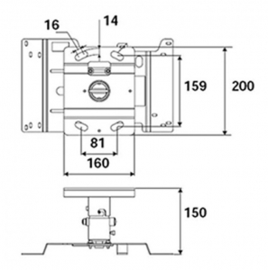 Projector Wall Mount EPSON ELPMB22 - White