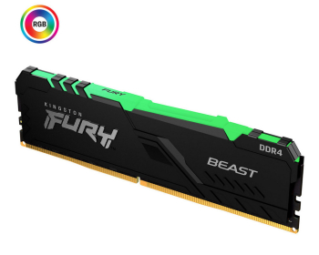 16GB DDR4-3600MHz  Kingston FURY Beast RGB (KF436C18BBA/16), CL18-22-22, 1.35V, Intel XMP 2.0, Blk