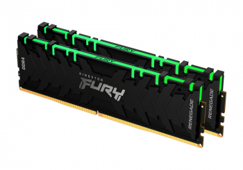 64GB DDR4-3600MHz Kingston FURY Renegade RGB (Kit of 2x32GB) (KF436C18RBAK2/64), CL18, 1.35V, Blk