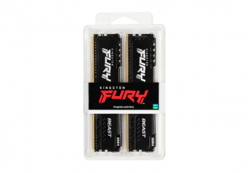 16GB DDR4-2666MHz  Kingston FURY Beast (Kit of 2x8GB) (KF426C16BBK2/16), CL16-18-18, 1.2V, Black