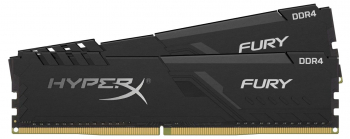.8GB DDR4-3200MHz  Kingston HyperX FURY (Kit of 2x4GB) (HX432C16FB3K2/8), CL16-18-18, 1.35V,Black