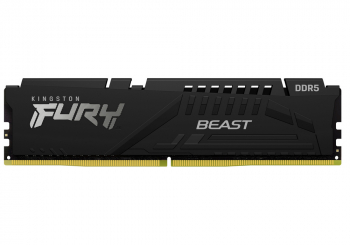 32GB DDR5-4800MHz  Kingston FURY Beast (Kit of 2x16GB) (KF548C38BBK2-32), CL38-38-38, 1.1V, Black