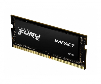 16GB DDR4-2666MHz SODIMM Kingston FURY Impact (KF426S15IB1/16), CL15-17-17, 1.2V, Intel XMP, Black