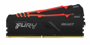 32GB DDR4-3200MHz  Kingston FURY Beast (Kit of 2x16GB) (KF432C16BB1K2/32), CL16-18-18, 1.35V,Black