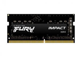 16GB DDR4-2666MHz SODIMM Kingston FURY Impact (KF426S15IB1/16), CL15-17-17, 1.2V, Intel XMP, Black