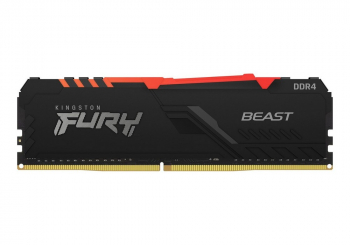 .8GB DDR4-2666MHz  Kingston FURY Beast RGB (KF426C16BBA/8), CL16-18-18, 1.2V, Intel XMP 2.0, Black