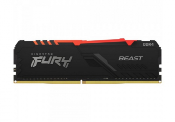 .8GB DDR4-3200MHz  Kingston FURY Beast RGB (KF432C16BBA/8), CL16-18-18, 1.35V, Intel XMP 2.0, Black