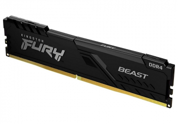 .4GB DDR4-3200MHz  Kingston FURY Beast (KF432C16BB/4), CL16-18-18, 1.35V, Intel XMP 2.0, Black