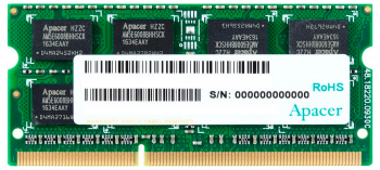 8GB DDR3 1600MHz SODIMM 204pin  Apacer PC12800, CL11, 1.35V