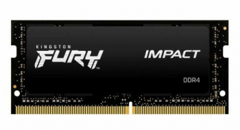16GB DDR4-3200MHz SODIMM Kingston FURY Impact (KF432S20IB1/16), CL20-22-22, 1.2V, Intel XMP, Black