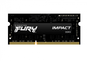 4GB DDR3 1600MHz SODIMM 204pin Kingston FURY Impact (KF316LS9IB/4), CL9-9-9, 1.35V, Black