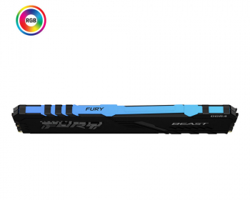 .8GB DDR4-2666MHz  Kingston FURY Beast RGB (KF426C16BBA/8), CL16-18-18, 1.2V, Intel XMP 2.0, Black