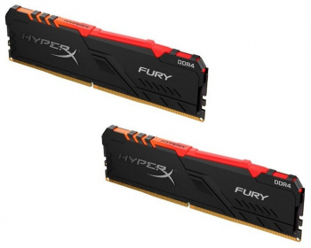 16GB DDR4-3200MHz  Kingston HyperX FURY RGB (Kit of 2x8GB) (HX432C16FB3AK2/16), CL16, 1.35V, Black