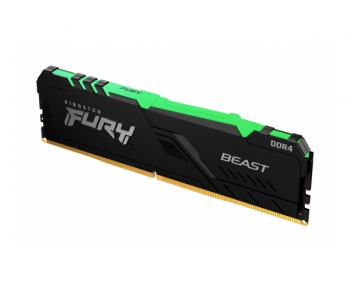 16GB DDR4-2666MHz  Kingston FURY Beast RGB (Kit of 2x8GB) (KF426C16BBAK2/16), CL16-18-18, 1.2V,Black