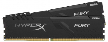 .8GB DDR4-3000MHz  Kingston HyperX FURY (Kit of 2x4GB) (HX430C15FB3K2/8), CL15-17-17, 1.35V,Black