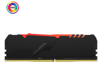 16GB DDR4-3733MHz  Kingston FURY Beast RGB (Kit of 2x8GB) (KF437C19BBAK2/16), CL19, 1.35V, Black