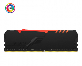16GB DDR4-3000MHz  Kingston FURY Beast RGB (Kit of 2x8GB) (KF430C15BBAK2/16), CL15-17-17, 1.35V, BLK