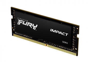 16GB DDR4-3200MHz SODIMM Kingston FURY Impact (KF432S20IB1/16), CL20-22-22, 1.2V, Intel XMP, Black