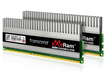 16GB DDR3-2400MHz  Transcend aXeRam (Kit of 2x8GB), CL11(11-12-11-29), 1,65V, "TX2400KLH-16GK" Ret