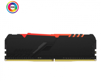 64GB DDR4-3200MHz Kingston FURY Beast RGB (Kit of 2x32GB) (KF432C16BBAK2/64), CL16, 1.35V, Blk