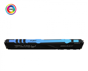 16GB DDR4-2666MHz  Kingston FURY Beast RGB (KF426C16BB1A/16), CL16-18-18, 1.2V, Intel XMP 2.0, Black