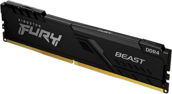 .4GB DDR4-2666MHz  Kingston FURY Beast (KF426C16BB/4), CL16-18-18, 1.2V, Intel XMP 2.0, Black