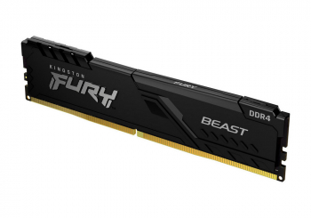 .4GB DDR4-3200MHz  Kingston FURY Beast (KF432C16BB/4), CL16-18-18, 1.35V, Intel XMP 2.0, Black