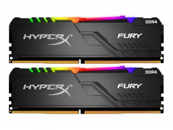 32GB DDR4-3000MHz  Kingston HyperX FURY RGB (Kit of 2x16GB) (HX430C15FB3AK2/32), CL15-17-17, 1.35V