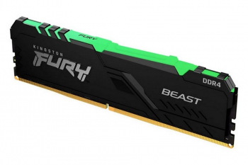 .8GB DDR4-3000MHz  Kingston FURY Beast RGB (KF430C15BBA/8), CL15-17-17, 1.35V, Intel XMP 2.0, Black