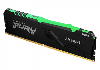 .8GB DDR4-3200MHz  Kingston FURY Beast RGB (KF432C16BBA/8), CL16-18-18, 1.35V, Intel XMP 2.0, Black