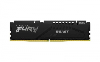 64GB DDR5-5200MHz  Kingston FURY Beast (Kit of 2x32GB) (KF552C40BBK2-64), CL40-40-40, 1.25V, Black