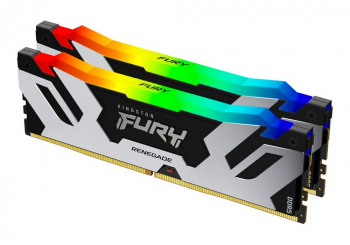 32GB DDR5-6800MHz  Kingston FURY Renegade RGB (Kit of 2x16GB) (KF568C36RSAK2-32), CL36, 1.4V, Silver