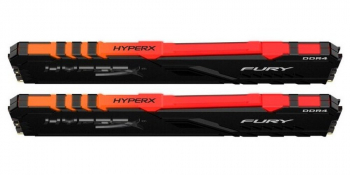 16GB DDR4-3200MHz  Kingston HyperX FURY RGB (Kit of 2x8GB) (HX432C16FB3AK2/16), CL16, 1.35V, Black