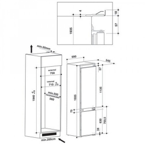 Bin/Refregerator Whirlpool SP40 801 EU