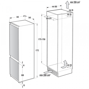 Refr/bin Gorenje NRKI 4181 E3