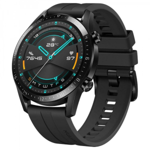 HUAWEI WATCH GT 2 46mm, Fluoroelastomer Strap Matte Black