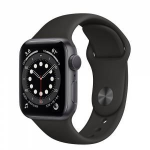 Apple Watch SE 40mm Space Gray Aluminum Case with Black Sport Band, MYDP2 GPS, Space Gray