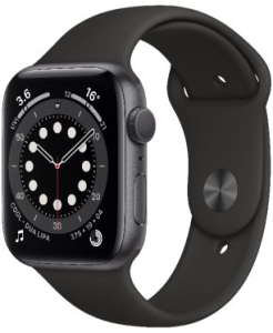 Смарт часы Apple Watch Series 6 40mm M06P3 GPS + LTE Space Gray Aluminum Case with Black Sport Band 