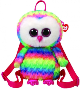 TY TG OWEN - multicolor owl 25 cm (backpack)