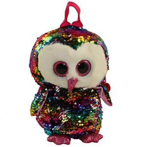 TY TF Sequins OWEN - owl 25 cm (backpack)