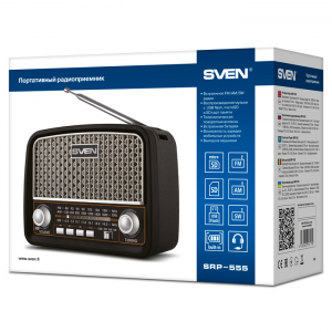 Speakers SVEN Tuner "SRP-555"  3w, FM, USB, SD/microSD