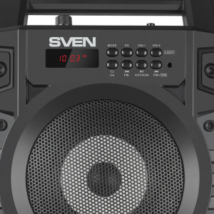 Speakers SVEN "PS-440" 20w, Black, TWS, Bluetooth, FM, USB, microSD, LED-display, RC, 2x2000mA*