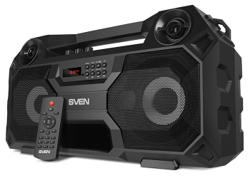Speakers SVEN "PS-520" 36w, Black, Bluetooth, FM, USB, microSD, LED-display, RC, 2x2000mA*h