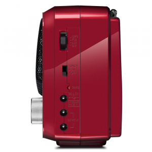 Speakers SVEN Tuner "SRP-525", Red, 3W, FM/AM/SW, USB, microSD, flashlight, battery