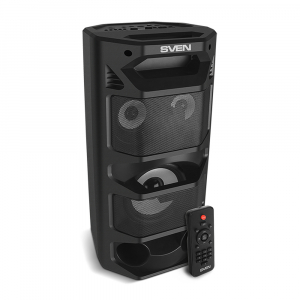 Speakers SVEN "PS-670" 65W, Black, TWS, Bluetooth, FM, USB, microSD, LED-display, RC, 2x4400mA*