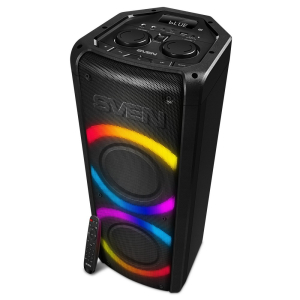 Partybox SVEN "PS-710" 100W, TWS, Bluetooth, FM, USB, microSD, LED-display, 4400mA*h