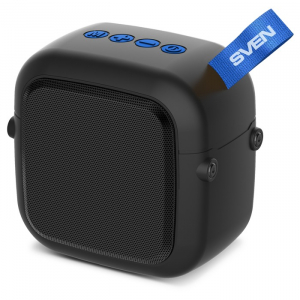 Speakers SVEN "PS- 48" Black, Bluetooth, 5W, TWS, Bluetooth, FM, USB, microSD, 500mA*h