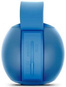 Speakers SVEN "PS- 75" Blue, Bluetooth, FM, USB, microSD, 6w, Li-ion 1200mAh, Mic, DC 5 V