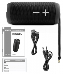 Speakers SVEN "PS-210" 12w(2*6), Black, Bluetooth, TWS, IPx6,microSD,FM,AUX, USB, Mic,1500mA